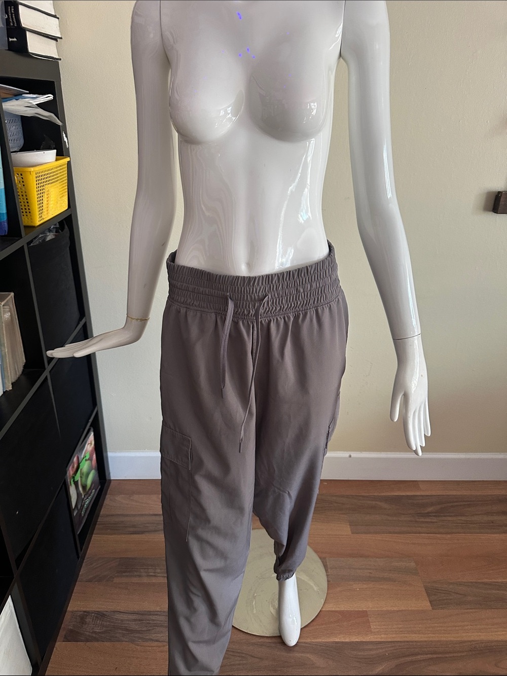 Bluenotes Gray Elastic Waist Cargo Jogger Pants